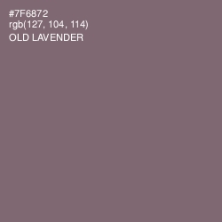 #7F6872 - Old Lavender Color Image